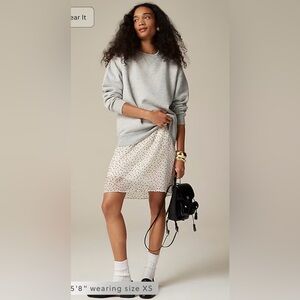 J.Crew Heritage fleece oversized crewneck sweatshirt